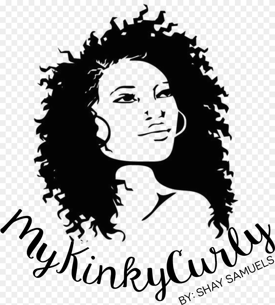 My Kinky Curly Vector Afro, Silhouette, Art, Face, Head Free Png