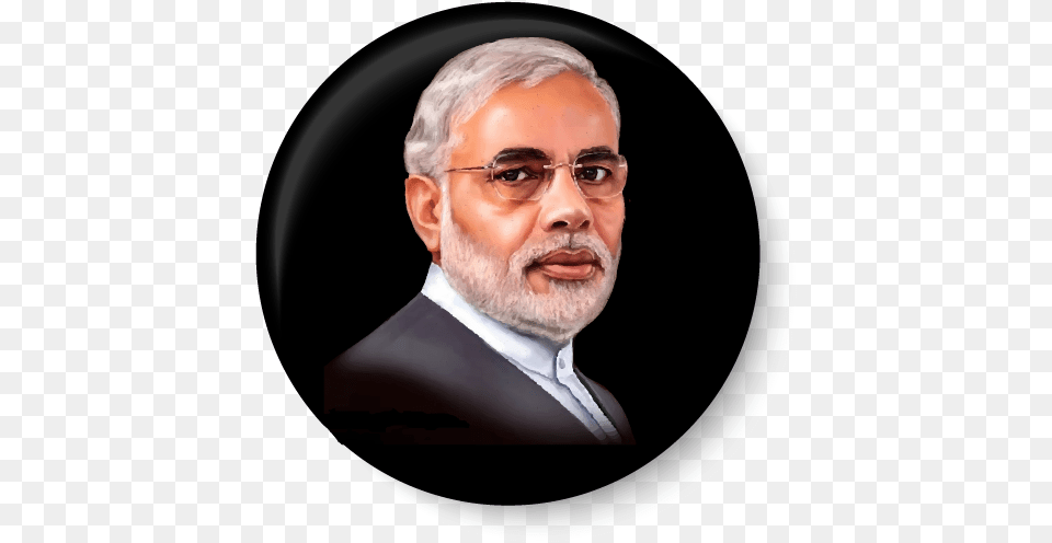 My Leader Narendra Modi Fridge Magnet Modi Narendra Narendra Modi Wife And Son, Beard, Face, Head, Person Free Png Download