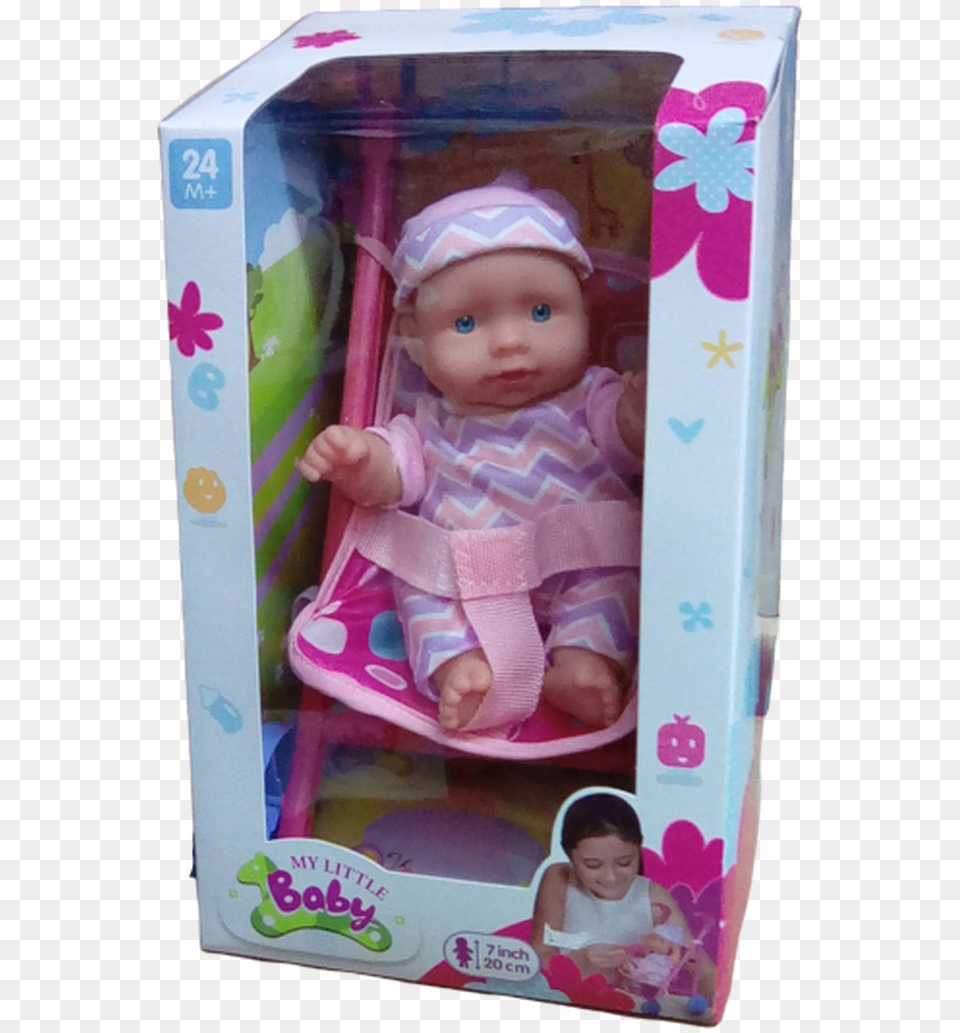 My Little Baby Doll With Stroller Baby Toys, Toy, Person, Face, Head Png Image