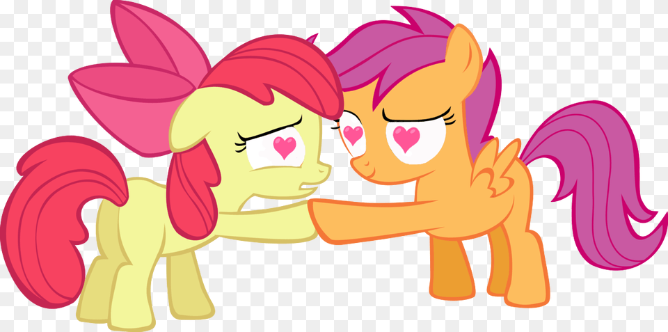 My Little Pony Apple Bloom And Scootaloo, Art, Graphics, Face, Head Png