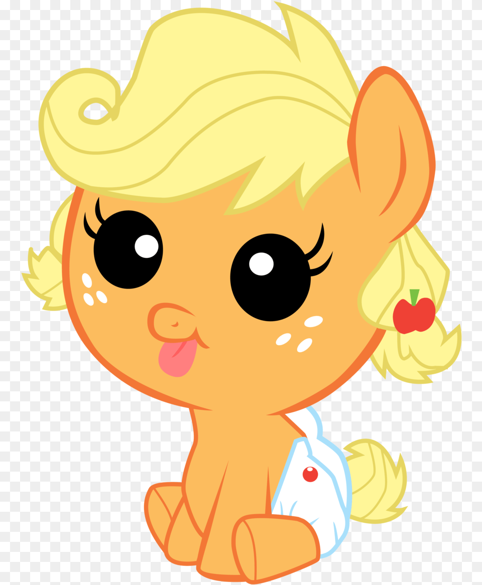 My Little Pony Apple Jack Baby, Person, Cartoon, Toy Free Png