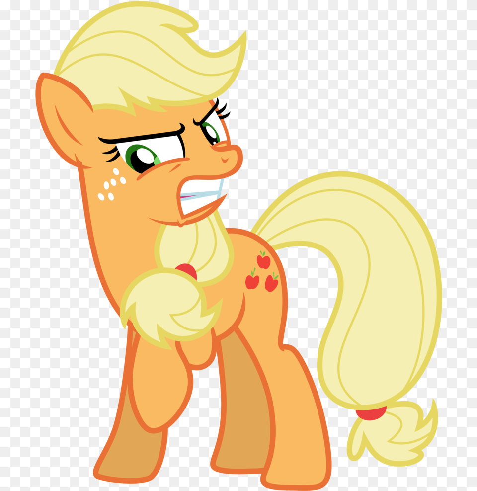 My Little Pony Applejack Angry, Banana, Food, Fruit, Plant Free Png