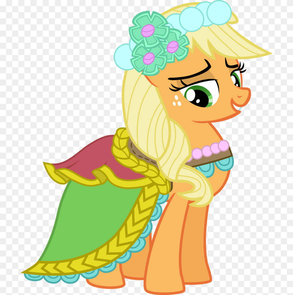 My Little Pony Applejack Dress, Baby, Person, Art, Face Png