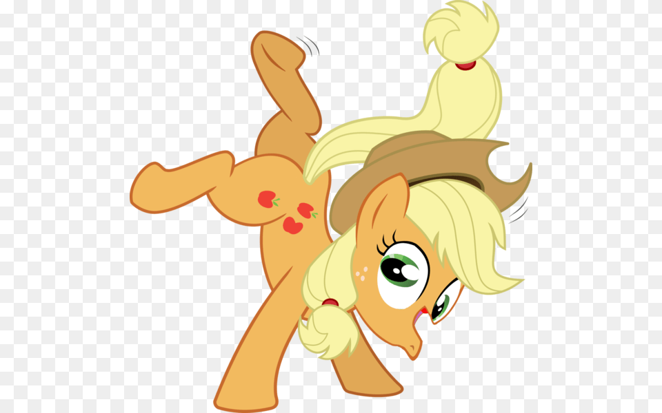 My Little Pony Applejack Falling, Cartoon, Baby, Person, Face Free Transparent Png