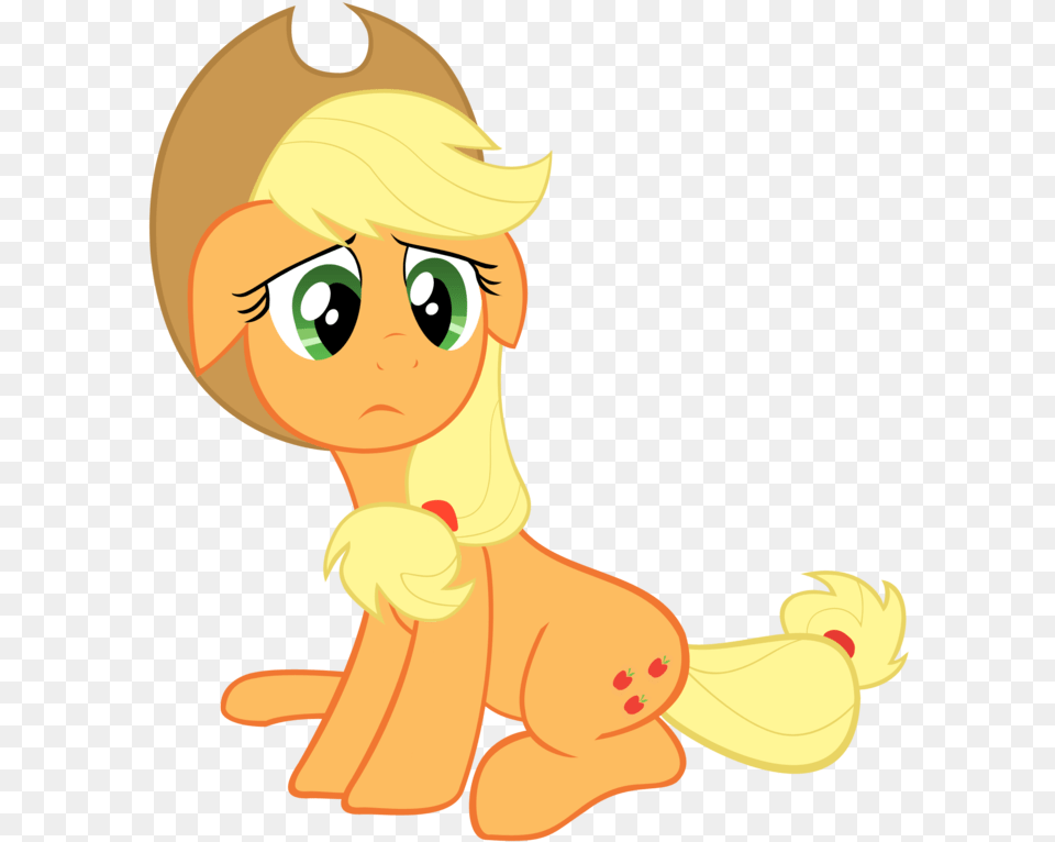 My Little Pony Applejack Sad Applejack Sad, Baby, Person, Face, Head Free Transparent Png