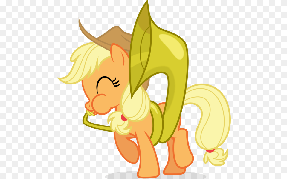 My Little Pony Applejack Tuba, Banana, Food, Fruit, Plant Png Image