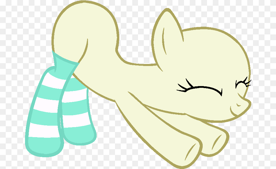 My Little Pony Base 27 Stretching In Socks By Drugzrbad D663gh2 Base My Little Pony, Cutlery, Body Part, Person, Hand Png Image