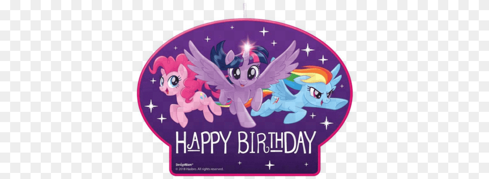 My Little Pony Birthday Candle 1ct Little Pony Birthday, Purple, Accessories, Art Free Png Download