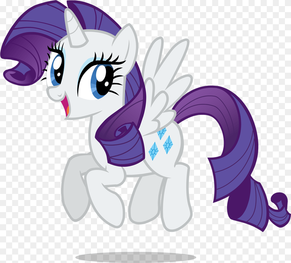 My Little Pony Characters Rarity, Book, Comics, Publication, Purple Free Transparent Png