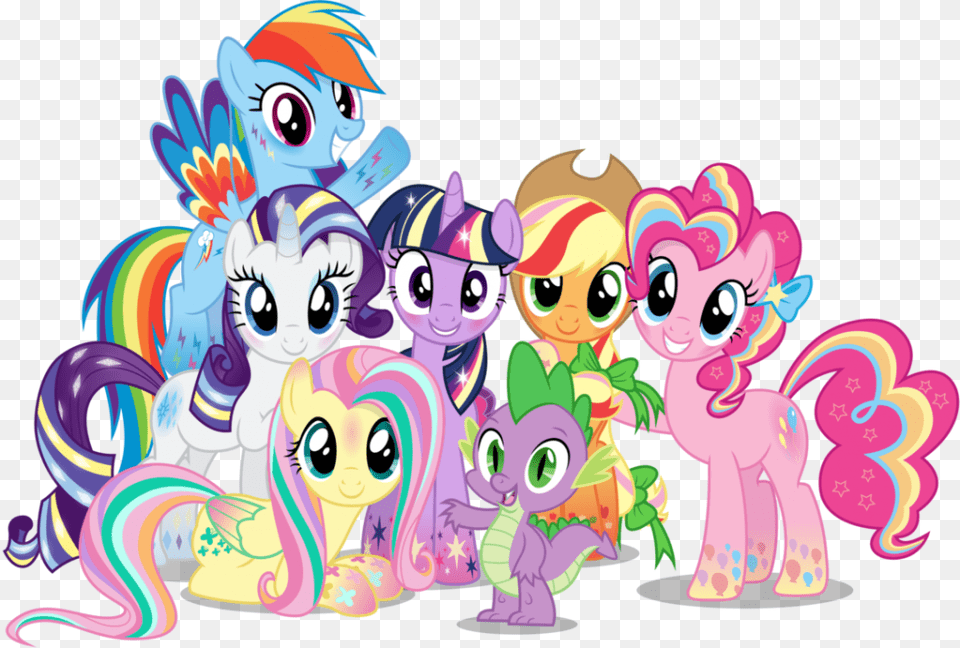 My Little Pony Characters Image Vector Clipart, Art, Graphics, Face, Head Free Transparent Png