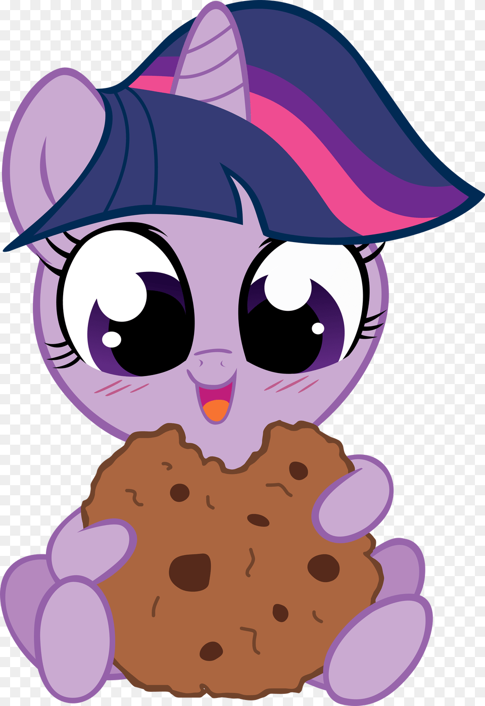 My Little Pony Clipart Ponny Twilight Sparkle Eating Cookie, Purple, Book, Comics, Publication Free Png