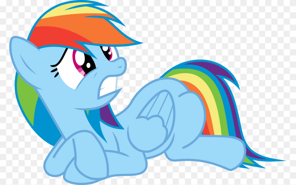 My Little Pony Clipart Rainbow Dash Scared My Little Pony, Baby, Person, Cartoon, Animal Png