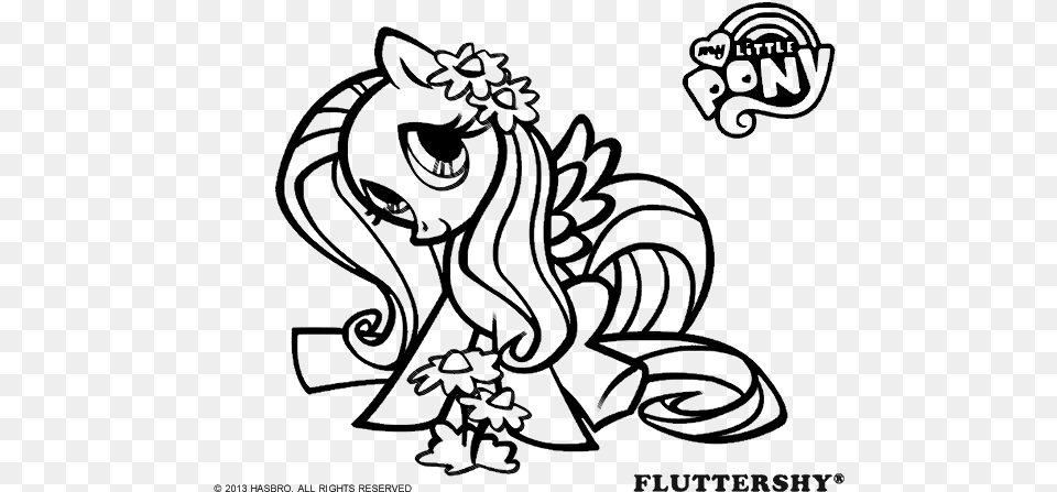 My Little Pony Coloring, Gray Png