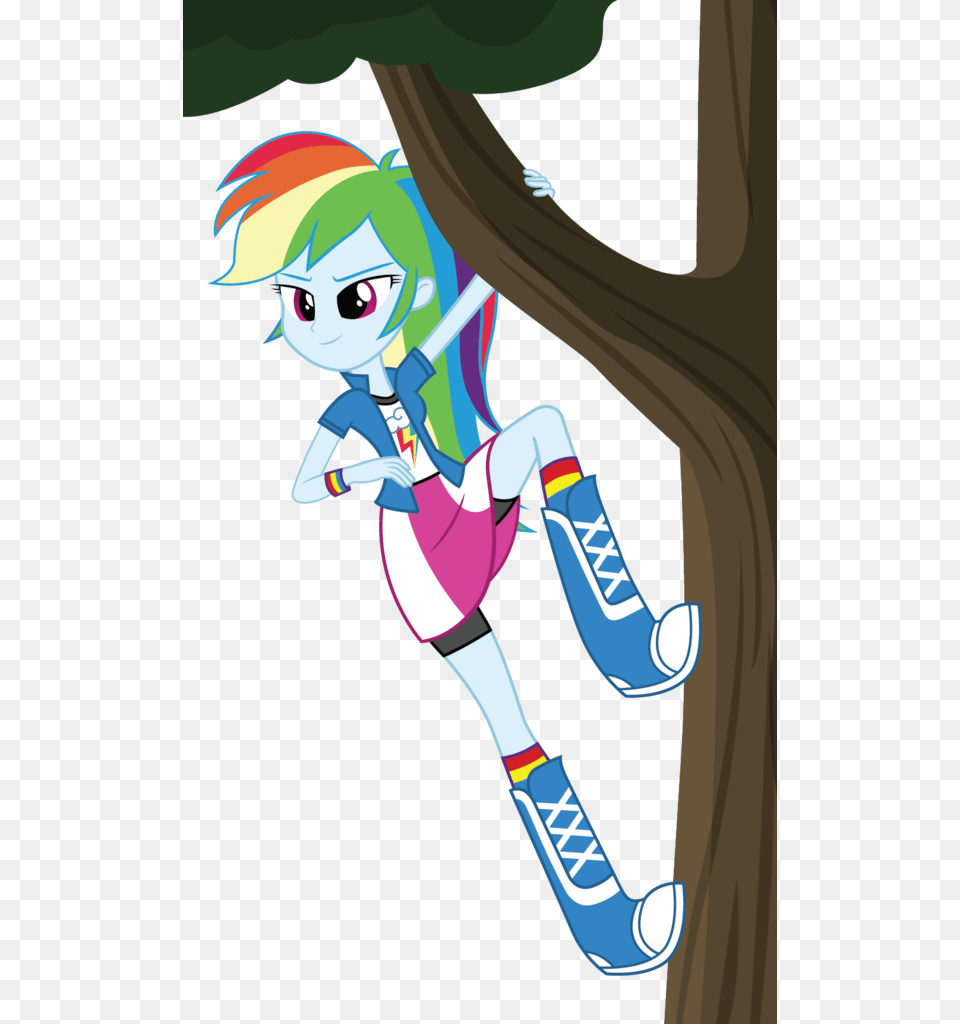 My Little Pony Equestria Girls Rainbow Dash Climbing, Publication, Book, Comics, Baby Free Png Download