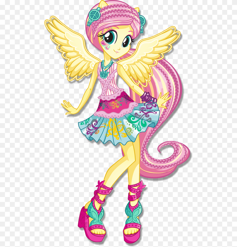 My Little Pony Equestria Girls Rainbow Rocks Fluttershy, Baby, Person, Purple, Face Png