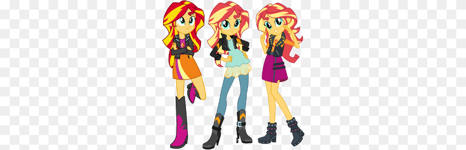 My Little Pony Equestria Girls Sunset Shimmer Characters, Publication, Book, Comics, Person Png Image