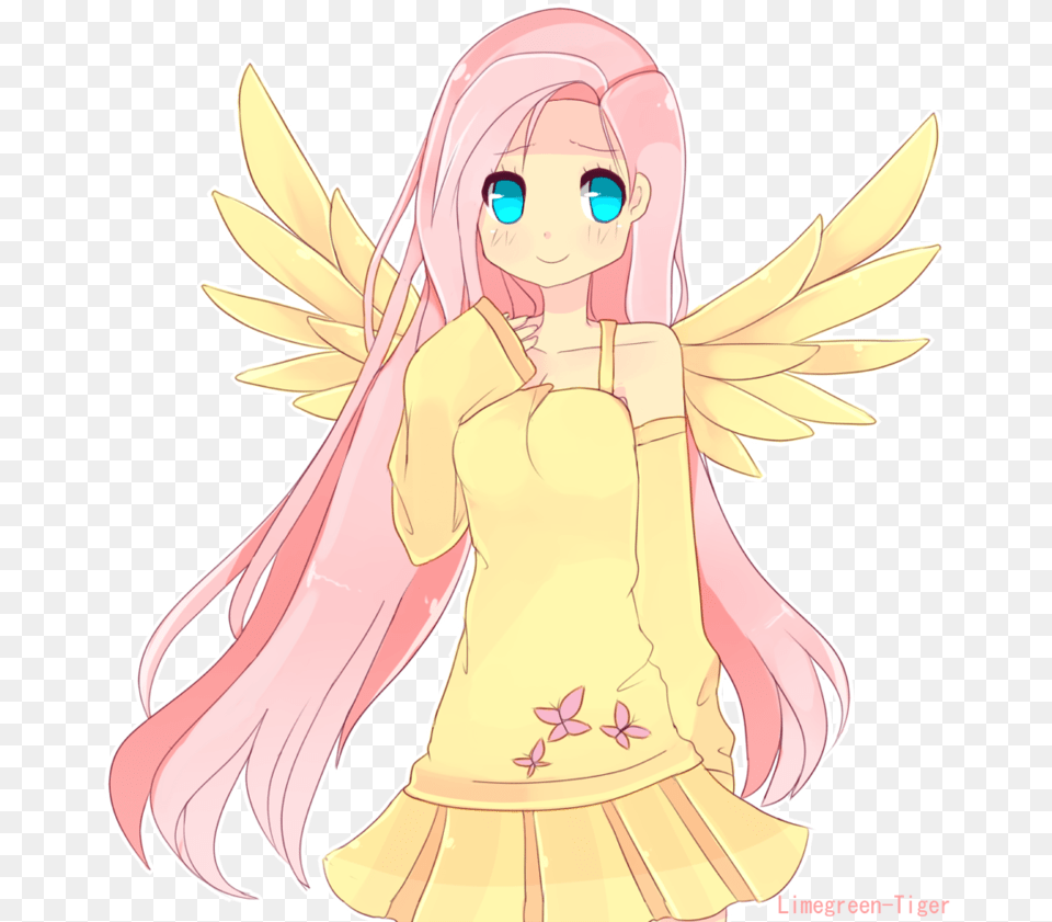 My Little Pony Fluttershy Anime, Book, Comics, Publication, Baby Free Png Download