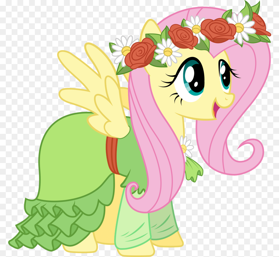 My Little Pony Fluttershy Dress Download, Art, Graphics, Baby, Person Png Image