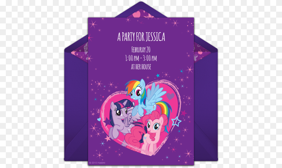 My Little Pony Friendship Is Magic, Purple, Envelope, Greeting Card, Mail Free Png