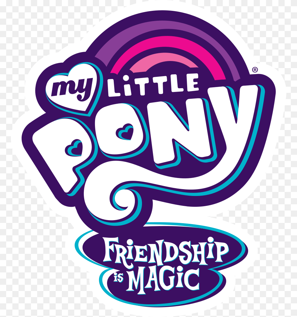 My Little Pony Friendship Is Magic Logo, Sticker, Advertisement Free Png Download