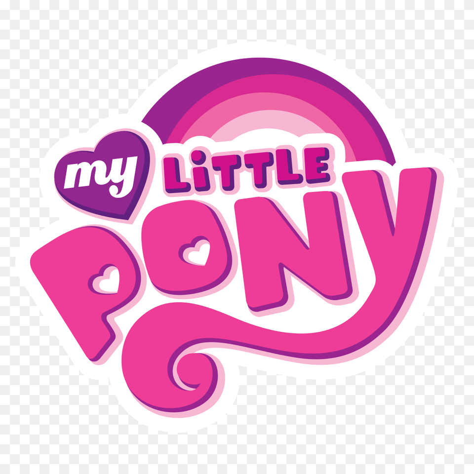 My Little Pony Logo My Little Pony Friendship, Sticker, Purple, Text Free Png