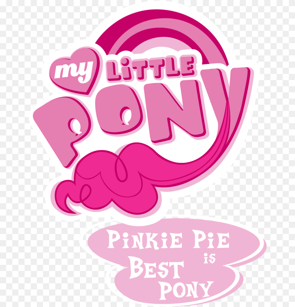 My Little Pony Logo Pinkie Pie Equestria Girl Rainbow Rocks, Sticker, Food, Ketchup, Advertisement Free Transparent Png