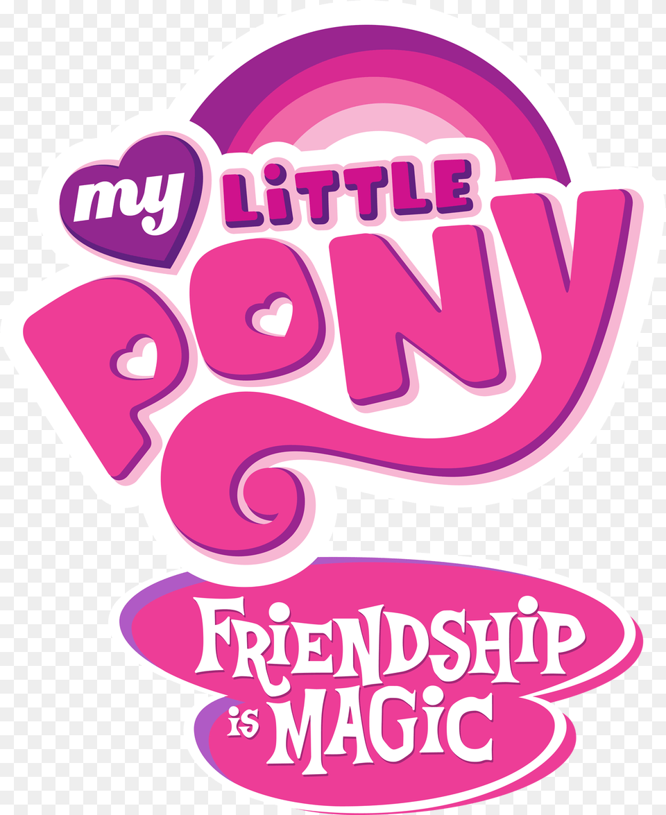 My Little Pony My Little Pony Friendship Is Magic Logo, Advertisement, Poster, Sticker, Dynamite Png Image