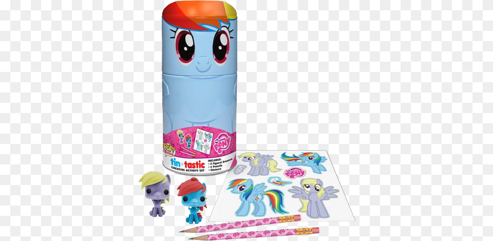 My Little Pony My Little Pony Rainbow Dash Tin Tastic Creative Activity, Baby, Person, Can, Sticker Free Png