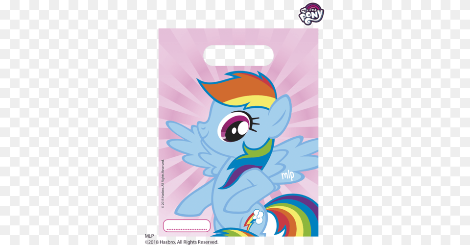 My Little Pony Party Bags My Little Pony Rainbow Pony 6 Party Bags, Face, Head, Person Png Image