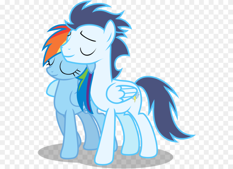 My Little Pony Rainbow Dash And Soarin In Love Mlp Soarindash Vector, Book, Comics, Publication, Person Png Image