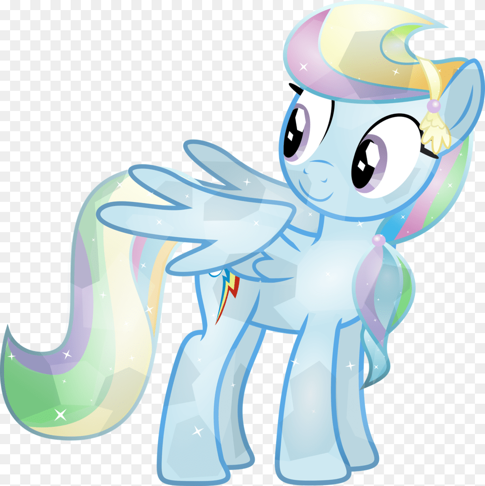 My Little Pony Rainbow Dash Crystal, Ice, Art, Graphics, Outdoors Png Image