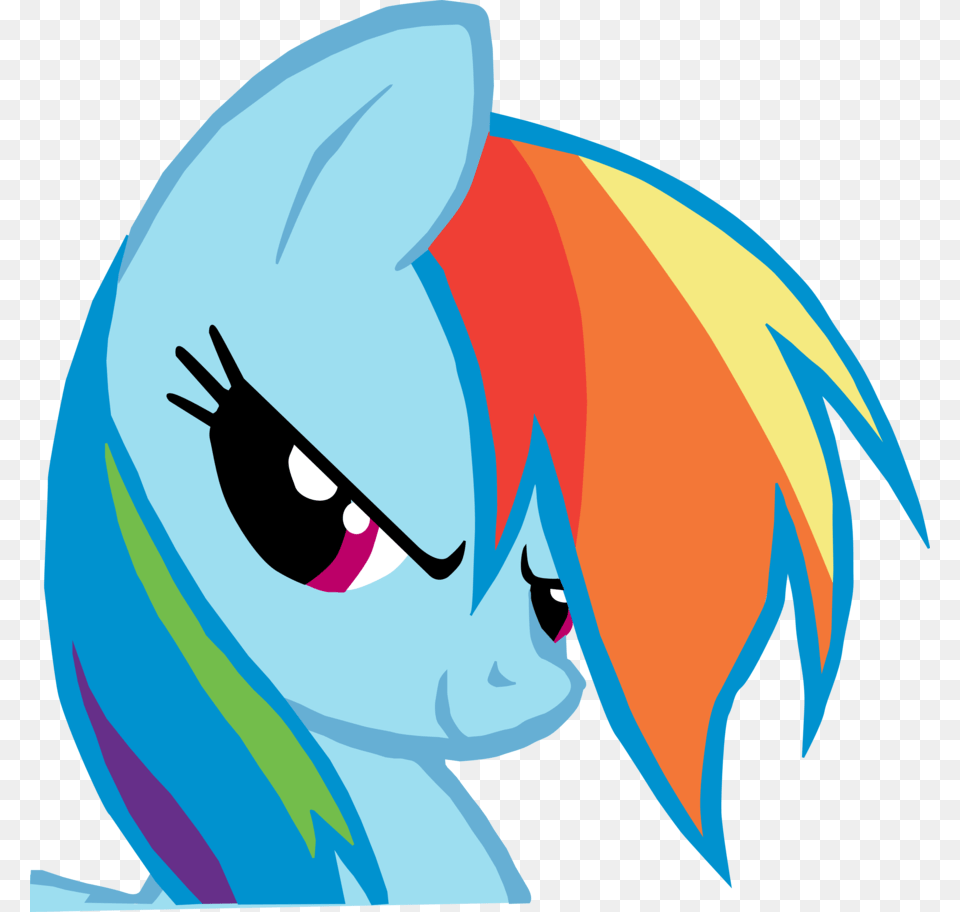 My Little Pony Rainbow Dash Head, Book, Comics, Publication, Person Free Png