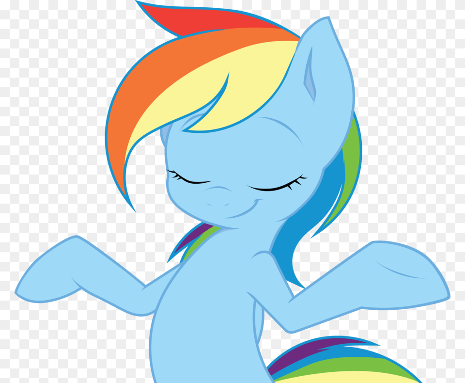 My Little Pony Rainbow Dash I Dunno, Art, Graphics, Baby, Person Png Image