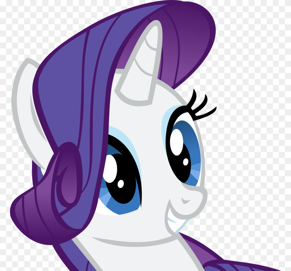 My Little Pony Rarity Face, Book, Comics, Publication, Purple Free Png Download