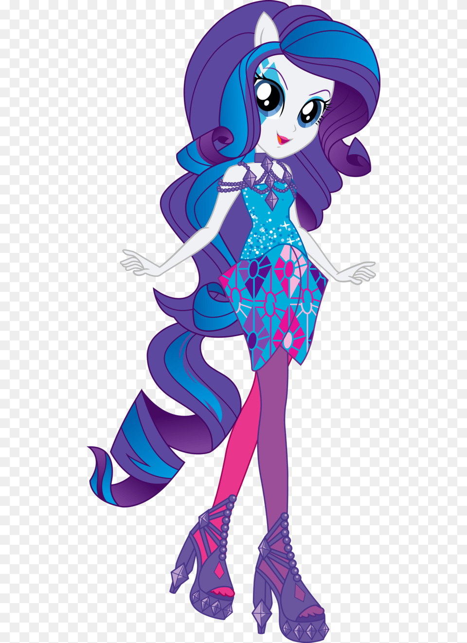 My Little Pony Rarity Rainbow Rocks, Book, Comics, Publication, Purple Png