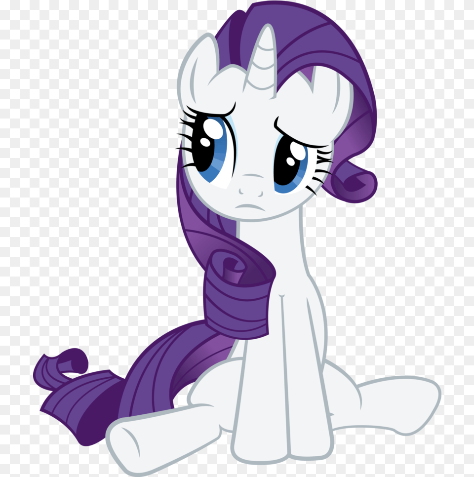 My Little Pony Rarity Sad Clipart Mlp Rarity Vector, Book, Comics, Publication, Baby Free Png