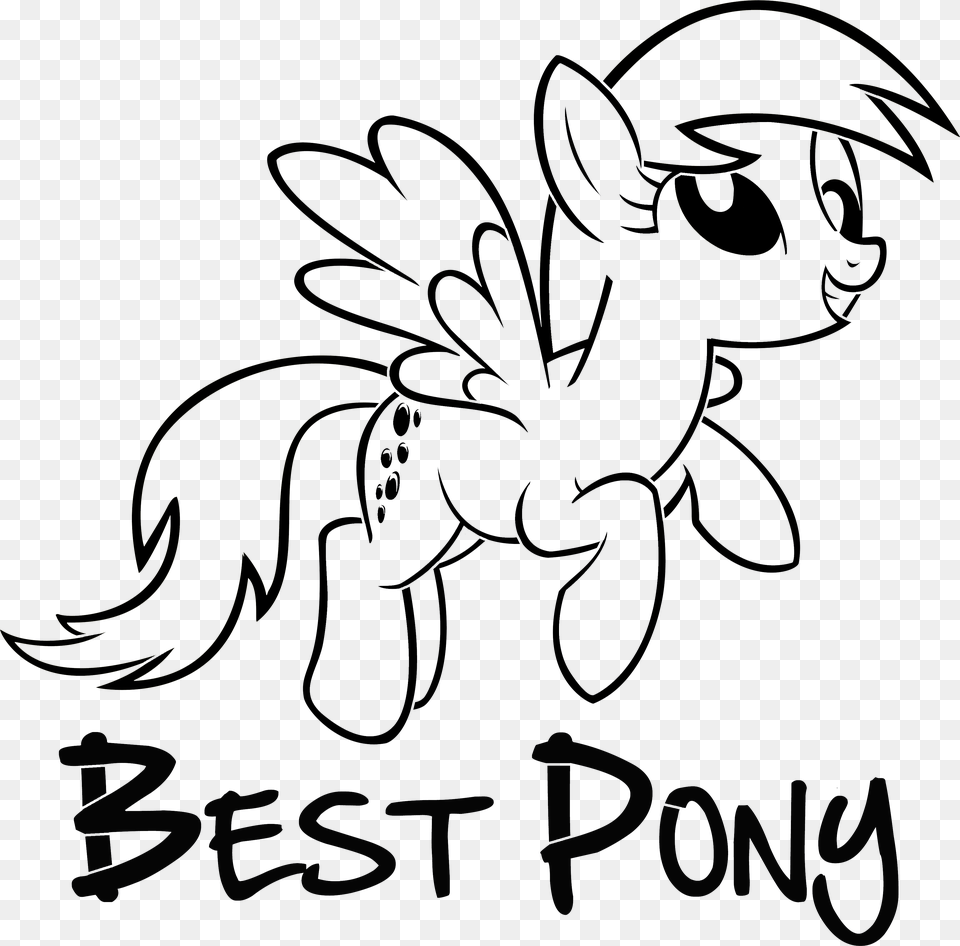 My Little Pony Stencil, Blackboard, Animal, Bee, Insect Free Png Download