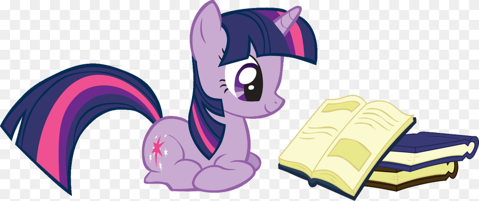 My Little Pony Studying, Book, Publication, Comics, Cartoon Png Image