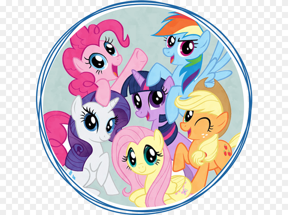 My Little Pony Topper My Little Pony Clipart Full Size My Little Pony On Netflix, Publication, Comics, Book, Graphics Free Transparent Png