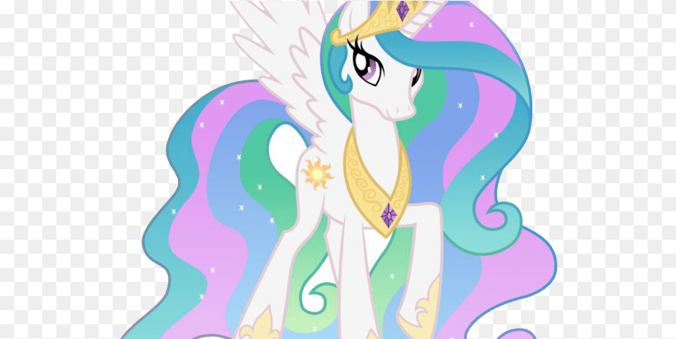 My Little Pony Transparent Images Princesa Celestia De My Little Pony, Baby, Person, Book, Comics Png Image