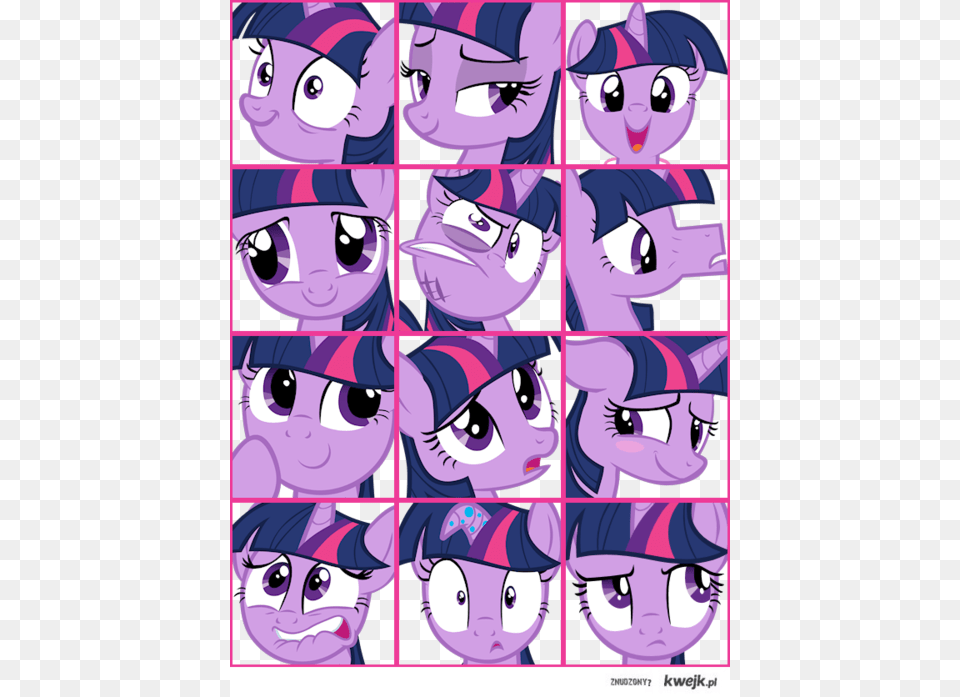 My Little Pony Twilight Sparkle And Frinds Is Magic Twilight Sparkle Faces, Purple, Book, Comics, Publication Free Transparent Png