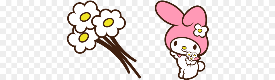 My Melody And Flowers Cursor My Melody Cursor, Baby, Person, Flower, Plant Free Transparent Png