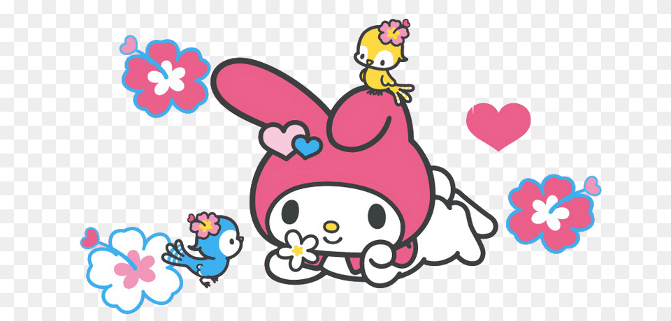 My Melody And Kuromi Coloring Pages, Cartoon Free Png Download
