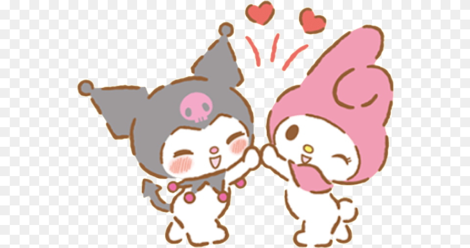 My Melody And Kuromi Stickers, Baby, Person, Face, Head Free Transparent Png