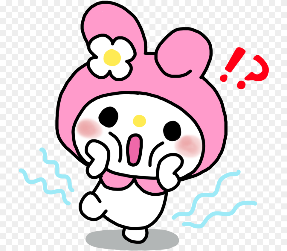 My Melody Sticker, Baby, Person, Cream, Dessert Free Transparent Png