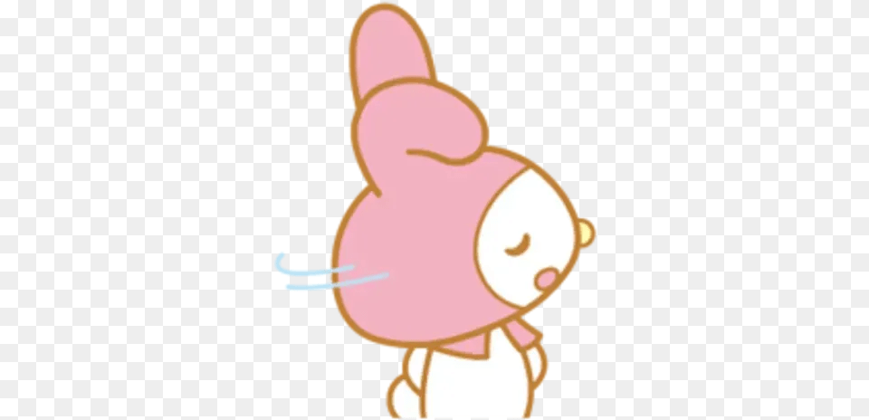 My Melody Whatsapp Stickers Stickers Cloud Cartoon, Snout, Baby, Person Png Image