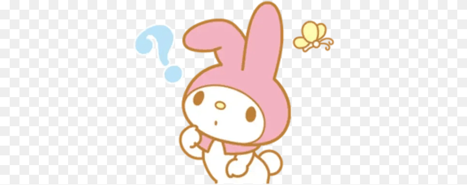 My Melody Whatsapp Stickers Stickers Cloud My Melody Animated Stickers, Baby, Person, Plush, Toy Png