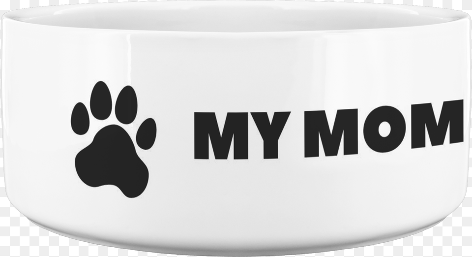 My Mom Is A Physical Therapist Dog Bowl Paw, Soup Bowl, Art, Porcelain, Pottery Free Transparent Png