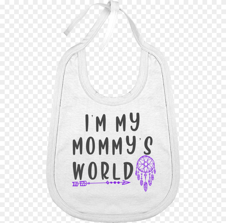 My Mommy39s Worldquot Cotton Baby Bib Bib, Accessories, Bag, Handbag, Person Png