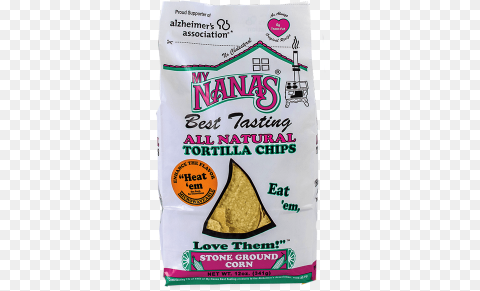 My Nana39s Authentic Tortilla Chips My Nanas Tortilla Chips Stone Ground Corn 12 Oz, Powder, Bread, Food Png Image